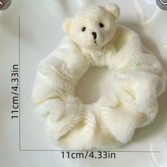 4 Soft Animal Scrunchies New - Picture 5 of 5